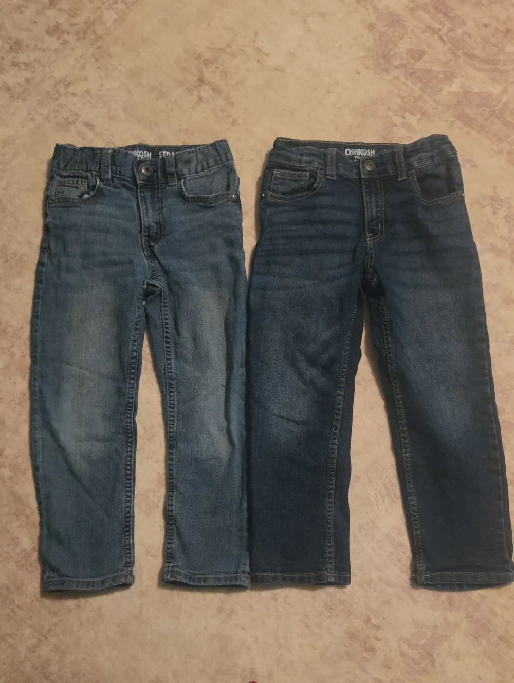 OshKosh B'gosh Pair of Boys' Blue Denim Jeans - Light and Dark Wash